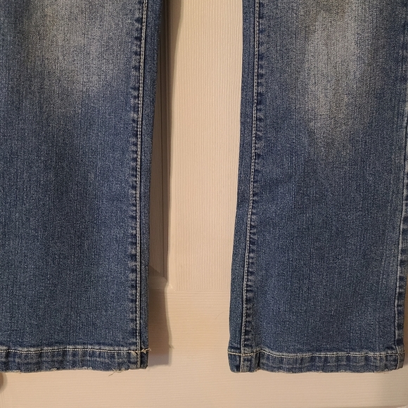 Bisou Bisou size 8 rhinestone bling blue jeans - Picture 3 of 16